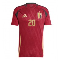 Camiseta Bélgica Lois Openda #20 Primera Equipación Eurocopa 2024 manga corta